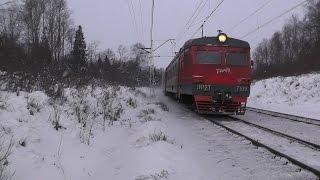 Электропоезд ЭР2Т-7109 перегон Яхрома - Икша