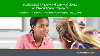 Psychologically Healthy and Safe Workplaces  An Introduction for Employers