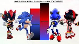 Sonic & Shadow VS Metal Sonic & Metal Shadow POWER LEVELS - Sonic 1 / Sonic 2 / Sonic 3