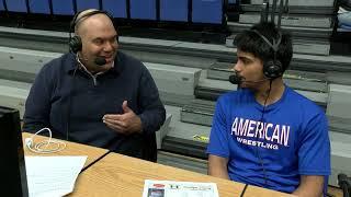 AU Wrestling Postmatch vs. Davidson - Raymond Lopez