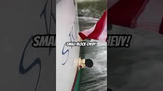 I Love A Good SMALL BLOCK CHEVY BOAT #boat #restoration #takeoff #fyp #mercruiser #boating #brb