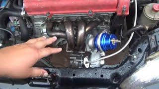 How to install A $450 Turbo kit on a Civic. Part 1