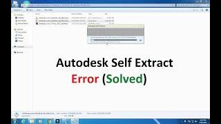 How to Fix 3Ds Max Autodesk Self Extract Error/Problem (Solved).