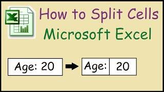 How to split cells containing text in Excel