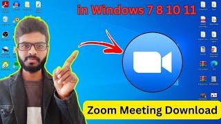 How To Download Zoom Meetings For Windows 7 8 10 11 || Download Zoom Meeting Latest Versions 2023