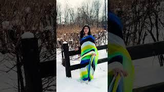 #saree #snow