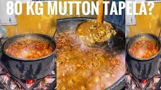 80 kilo goat meat | 80 kilo mutton tapela making authentic Surat Khatri Gujarati dish |  tapelu puri