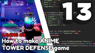 How to make a ANIME TOWER DEFENSE GAME on ROBLOX