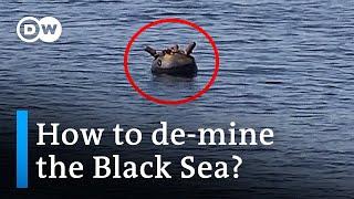 The dangers of drifting sea mines in the Black Sea | DW News