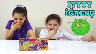 MELİKE VS CEYDA ŞEKER CHALLENGE. İĞRENÇ ŞEKER BEAN BOOZLED