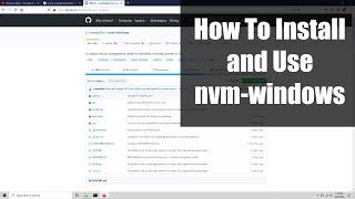 NVM for Windows: How To Install and Use (Node.js / npm / nvm)