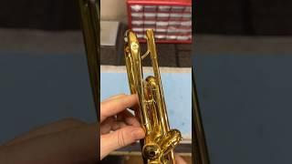 Restoring this student Yamaha trumpet back to its former glory #band #trumpet #brass