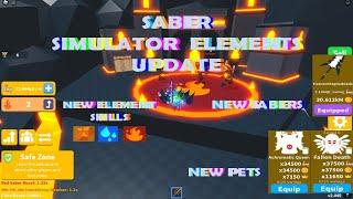 Saber Simulator ELEMENTS UPDATE NEW ISLAND NEW SABERS NEW ELEMENT SKILLS AND MUCH MORE