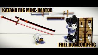 [ Minecraft Animation ] Funny Mine-imator l Katana Rig l Dowload Free l ZannStudio