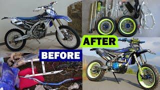 Amazing Supermoto Transformation YZ450F!! (Timelapse Video)