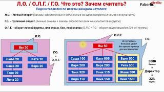 Маркетинг Фаберлик (Faberlic). ЛО, ОЛГ, ГО. Линия, ветка, ширина и глубина структуры, бок или отрыв.