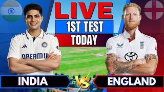  INDIA vs ENGLAND 1st TEST Day 2 | Live Score & Commentary | IND VS ENG, Live Cricket Match today