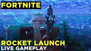 Fortnite Rocket Launch: Live Gameplay from the Launch Site and Aerial Views