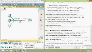 4.2.2.12 Packet Tracer - Configuring Extended ACLs Scenario 3