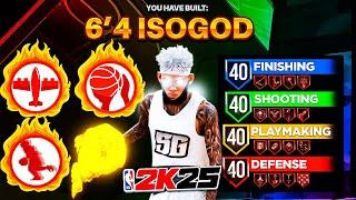 98 3PT + 93 DRIVING DUNK + 96 BALL HANDLE + 91 STEAL is THE BEST 6’4 GUARD BUILD in NBA 2K25!