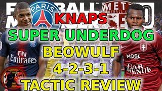 KNAPS BEOWULF 4-2-3-1 | SUPER UNDERDOG | Football Manager 2020 tactics | FM20 Tactics | 20.4.1 | FM