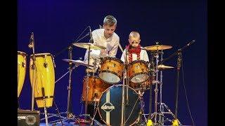 Smoke - Electro Deluxe - Daniel and Ilya Varfolomeyev - Drum show  - Orchestra " Little Band"