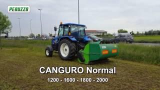 Flail collector mower for public turf, agriculture, horticulture, pruning mod. CANGURO NORMAL