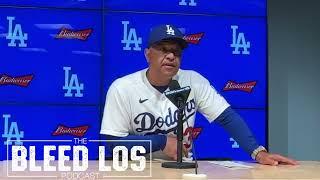 The Bleed Los Podcast - Dodgers Dave Roberts from Dodger Stadium discussing starting rotation