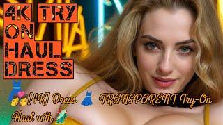 [4K] Try on Haul | Transparent Clothing with Afina 2024