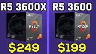 Ryzen 5 3600X vs 3600 vs i5 9600K vs 9400F (Review & Benchmarks)