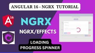 Loading spinner in angular with NGRX | Material UI Progress spinner implementation