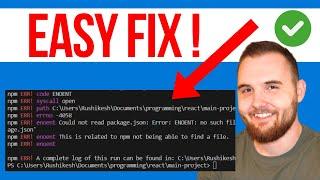 How to Fix NPM ERR Code ENOENT npm ERR syscall Open Error (QUICK GUIDE)