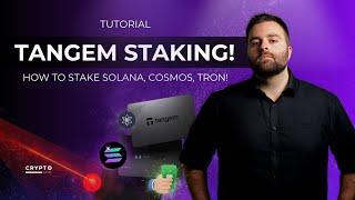 How to Stake Crypto on Tangem Wallet | EASY Staking Tutorial for Solana, Cosmos & Tron!  (Tutorial)