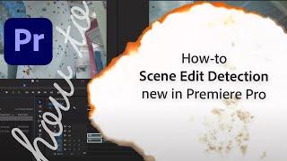 How to detect a cut with Scene Edit Detection in Premiere Pro