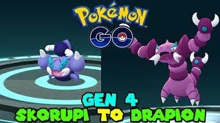 Evolving SKORUPI TO DRAPION IN POKEMON GO - POKEMON GO GEN 4