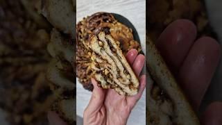 WALNUT roll WREATH  MILKA hazelnut cream  filling  #buns #shortvideos