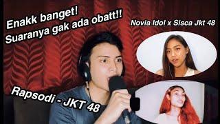 [Cover Video Reaction]  Rapsodi - Cover by Novia Idol & Sisca JKT 48