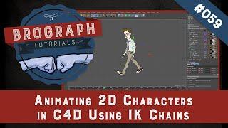 Brograph Tutorial 059 - Animating 2D Characters from Illustrator in C4D using IK Chains