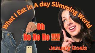 What I eat in A day on Slimming world / January Goals #slimmingworldmotivation