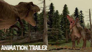 Spinosaurus vs Tyrannosaurus rex "The Prequal" (Jurassic World Animation Trailer)