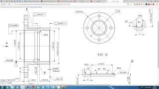 Solidworks. Урок 22.6 Чертёж СТАКАНа подшипникового узла - создание чертежа