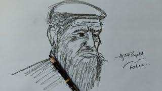 Daily Art #216 | Rapid Sketching With Charcoal Pencil ️ | Ajay Gupta 