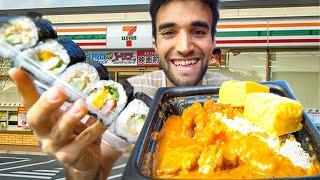 LIVING on JAPANESE CONVENIENCE STORES in TOKYO for 24 HOURS!