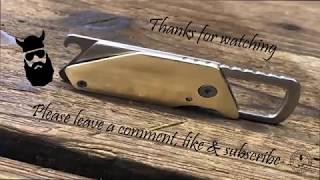 Making a custom brass knife scale