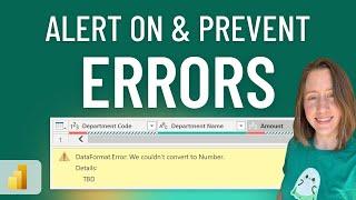 Tricks to handle & alert on errors in Power BI (without stopping refresh!)