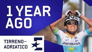 Alexey Lutsenko Crashes Twice in Miracle Win | 1 Year Ago | Cycling | Eurosport