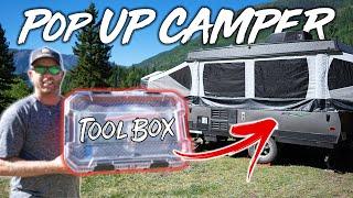 Pop Up Camper Tools, Parts & Accessories | What's in my Tool Box??