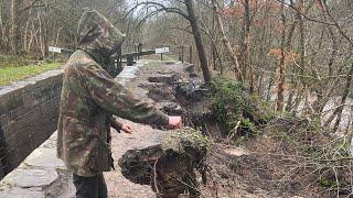 The floods caused serious damage to River Tame!!!