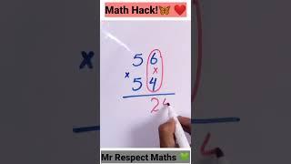 Multiplication Tricks | Maths tricks | Interesting math tricks #shorts #maths #trending