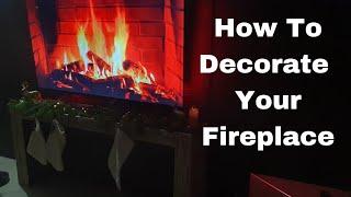 Christmas Holiday Makeover   Decorating the fireplace Day 2